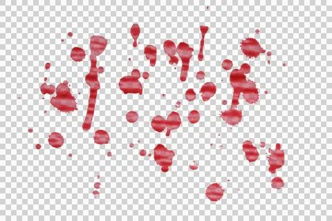Dripping red blood spots for dramatic thriller aesthetics and spooky Hallow.. Иллюстрация