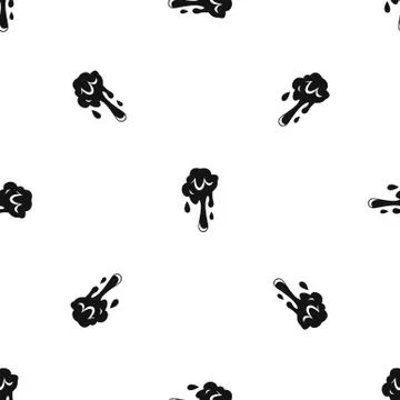 Dripping slime pattern seamless black Illustrazione stock