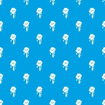 Dripping slime pattern seamless blue Illustrazione stock