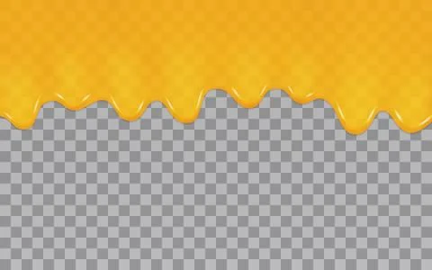 Dripping spreading honey Stock Illustration