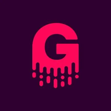 Dripping Vector Logo Letter G Stockillustratie