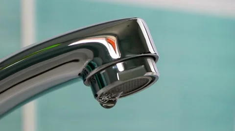 Dripping water from the faucet Stock Footage 59790888