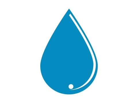 Dripping Water Icon Vector Isolated on White Background Stock Illustration