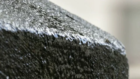 Dripping water on rock Video stock 72809661