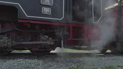 Dripping Water Steam Train Stock Footage 318182140