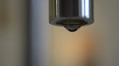 Dripping water from a tap Stock Footage 36287495