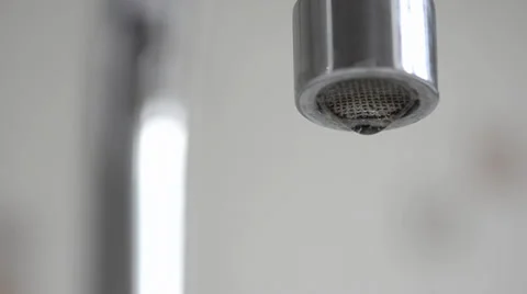 Dripping water from a tap Stock Footage 36287515