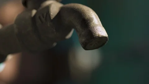 Dripping water from the tap. Stock Footage 128176780