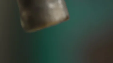 Dripping water from the tap. Stock Footage 128191111