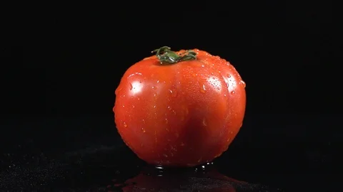 Dripping water on tomatoes Stock Footage 111639276