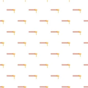 Dripping waxing sticks seamless pattern background Stock Illustration