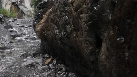 Dripping wet rock Stock Footage 112365834