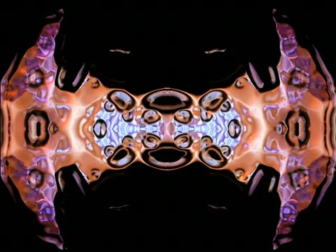 Drippy chrome horizontal tree 640 Stock Footage 377749