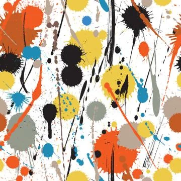 Drips and drops seamless tile Illustrazione stock