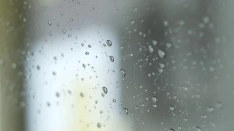 Drips On Windshield Blown Off By Blower At Car Wash Video stock 87879833
