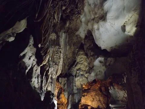 Dripstones In A Cave System On Cat Ba Island, Northern Vietnam Stock-Fotos