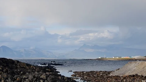 Dritvik - Beautiful beach with ship wreck, Iceland Stock-Footage 113355707