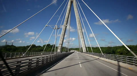 Drive across the Bridge Stock Footage 36567946