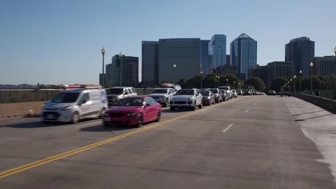Drive across Key Bridge Stock Footage 84782011