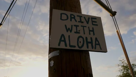 Drive With Aloha Stock Footage 135160122
