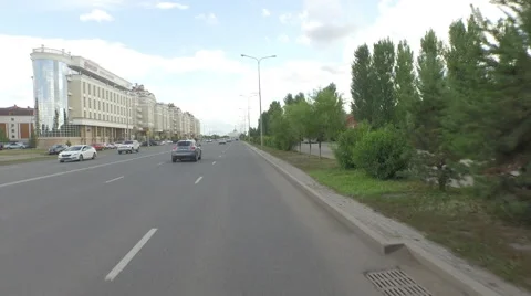 Drive on Astana road Stock Footage 59556038
