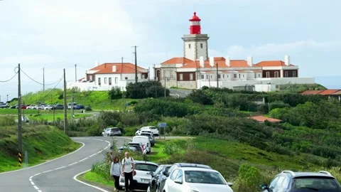 Drive to Cabo da Roca or Cape Roca Stock Footage 307209964