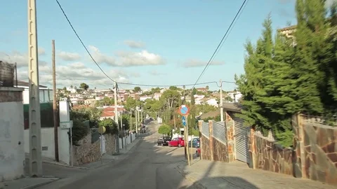 Drive by car to the beach. Accelerated video. Stock Footage 75559167