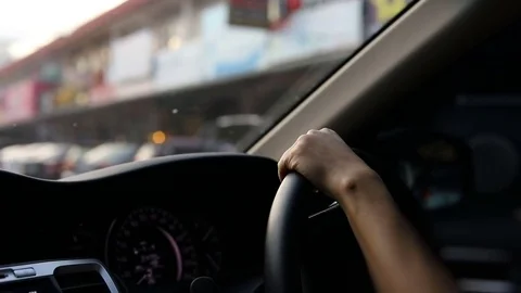 Drive car Stock Footage 81794489