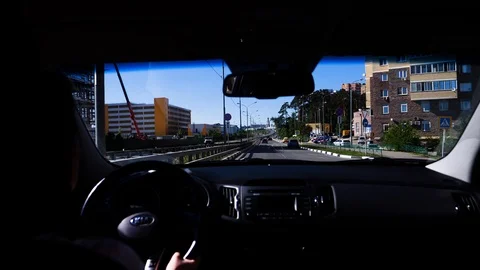 Drive into car Stock Footage 108234565