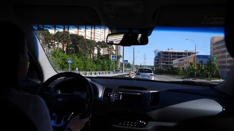 Drive into car Stock Footage 108234581