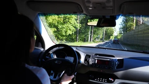 Drive into car Stock Footage 108234583