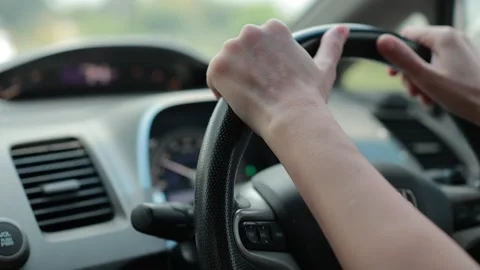 Drive car on the road Stock Footage 288831111
