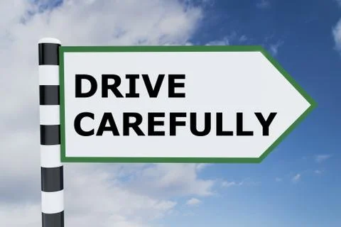 Drive Carefully concept Stock Illustration