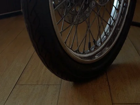 Drive chopper motorcycle headlight Stock Footage 73836592