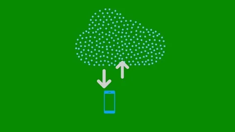 Drive cloud technology system wireless network Stock Footage 244134476