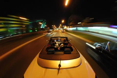 Drive a convertible Stock Photos