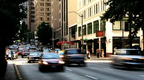 Drive crosswalk Stock Footage 8631522
