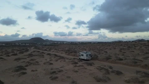 Drive desert vanlife Stock Footage 234730072