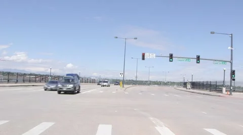Drive into downtown Stock Footage 42850754
