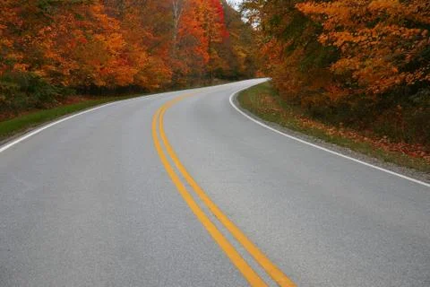 Drive into fall Stock Photos