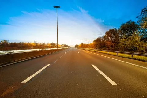 On drive from highway Stock Photos