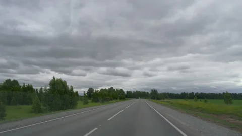 Drive on the highway, POV Stock Footage 161813458