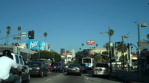 Drive in LA HD Stock Footage 9026582