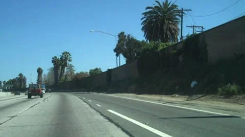 Drive to LA HD Stock Footage 9100811
