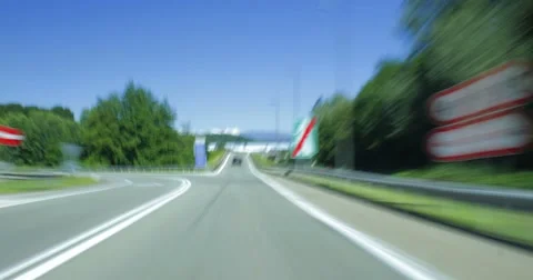 Drive Lapse. Highway, Day Video stock 65163147