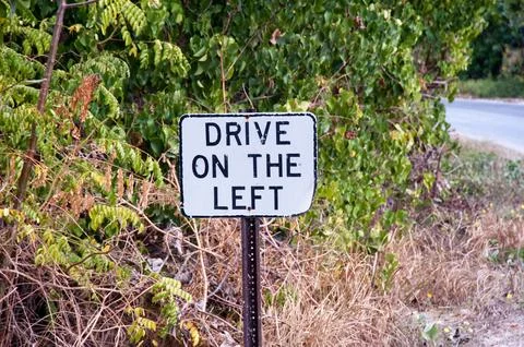 Drive on the left Stock Photos
