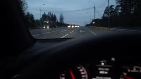 Drive a long distance by car. Stock Footage 150108749