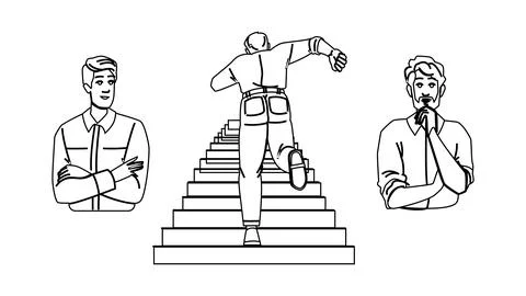 Drive motivated man vector 스톡 일러스트