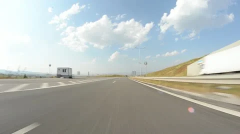 Drive motorcycle on highway Video stock 11357974