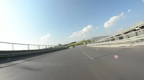 Drive motorcycle on highway Video stock 11358058